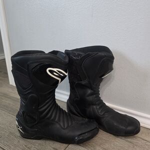 Alpinestars Black Motorcycle Boots